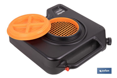 Cofan – Recogedor de Aceite Usado 14 L | HDPE Alta Resistencia | Tapa con Filtro | Bidón Antiderrames